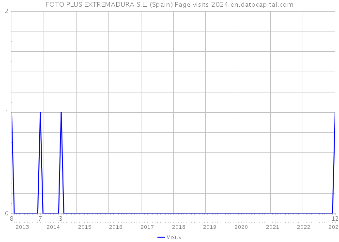 FOTO PLUS EXTREMADURA S.L. (Spain) Page visits 2024 