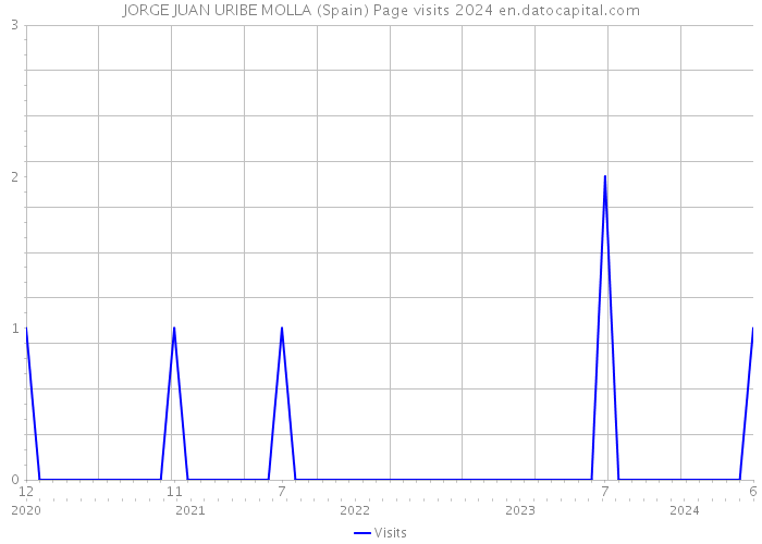 JORGE JUAN URIBE MOLLA (Spain) Page visits 2024 