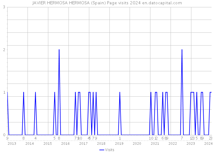 JAVIER HERMOSA HERMOSA (Spain) Page visits 2024 