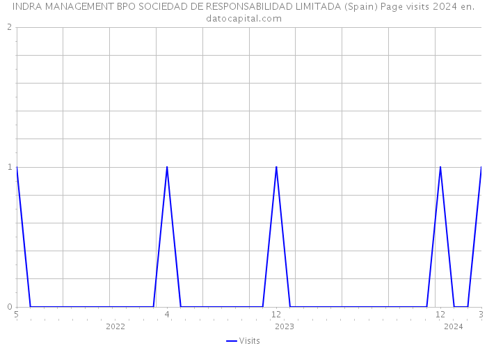 INDRA MANAGEMENT BPO SOCIEDAD DE RESPONSABILIDAD LIMITADA (Spain) Page visits 2024 
