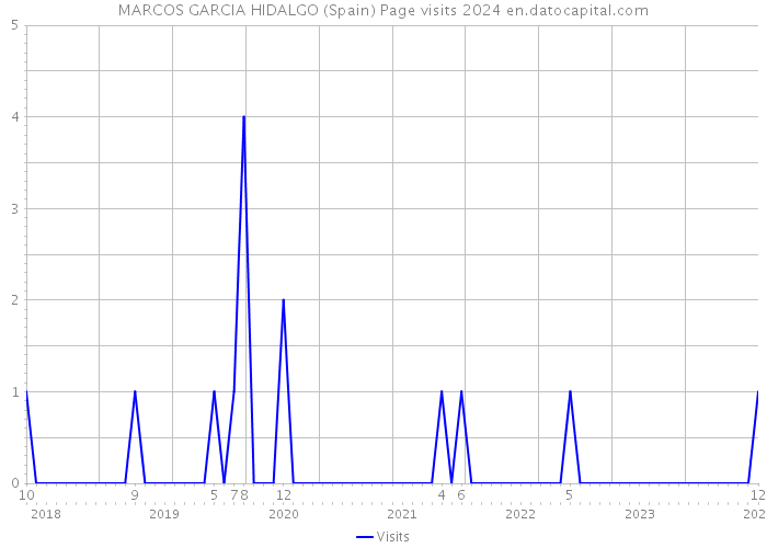 MARCOS GARCIA HIDALGO (Spain) Page visits 2024 