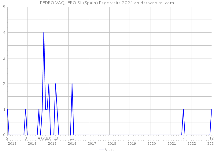 PEDRO VAQUERO SL (Spain) Page visits 2024 