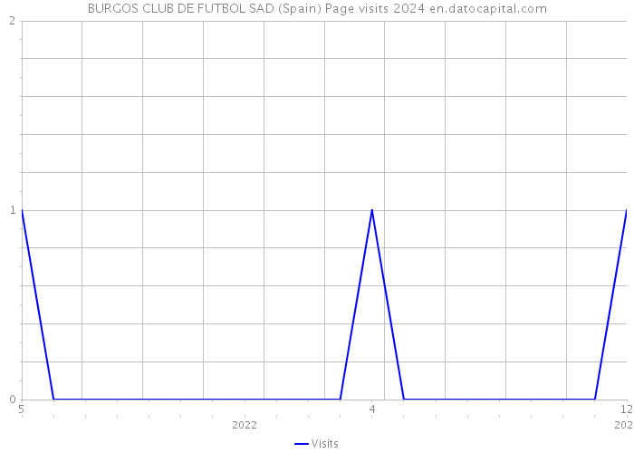 BURGOS CLUB DE FUTBOL SAD (Spain) Page visits 2024 