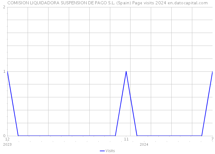 COMISION LIQUIDADORA SUSPENSION DE PAGO S.L. (Spain) Page visits 2024 