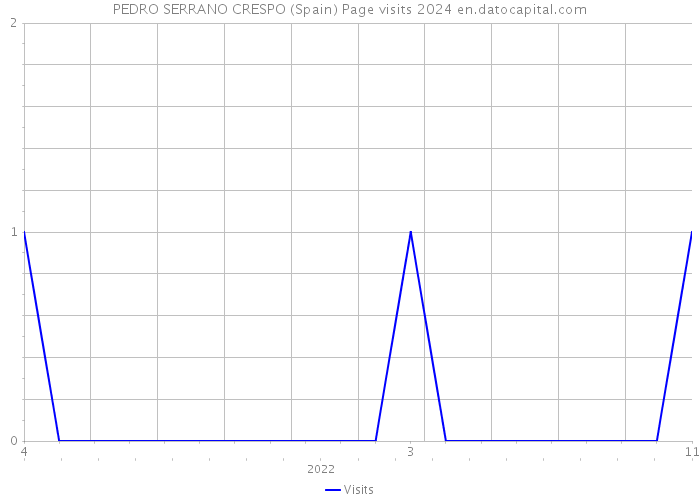 PEDRO SERRANO CRESPO (Spain) Page visits 2024 