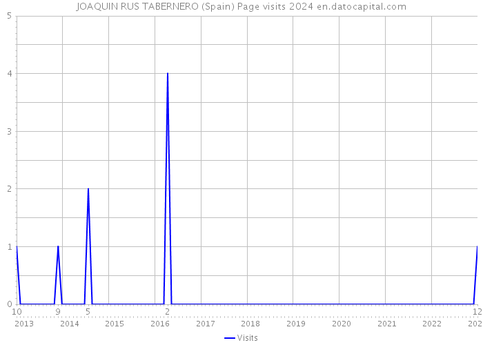 JOAQUIN RUS TABERNERO (Spain) Page visits 2024 