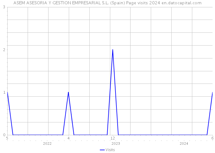 ASEM ASESORIA Y GESTION EMPRESARIAL S.L. (Spain) Page visits 2024 