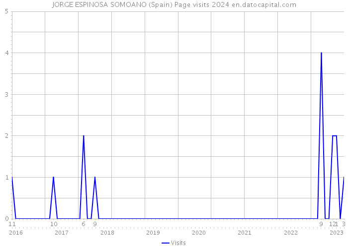 JORGE ESPINOSA SOMOANO (Spain) Page visits 2024 