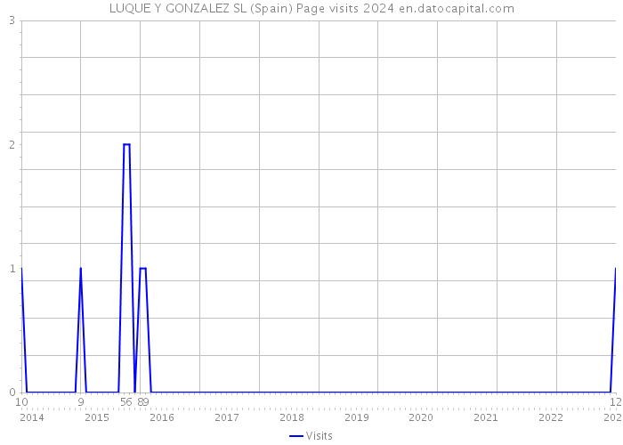 LUQUE Y GONZALEZ SL (Spain) Page visits 2024 