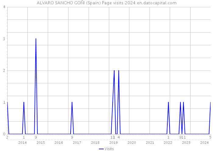 ALVARO SANCHO GOÑI (Spain) Page visits 2024 
