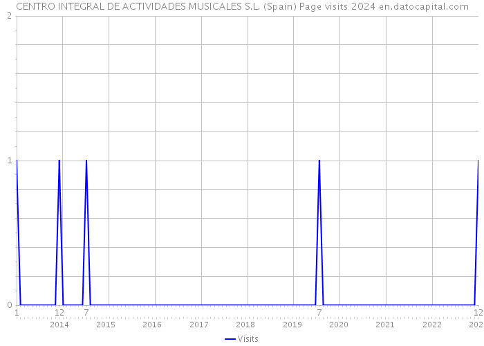 CENTRO INTEGRAL DE ACTIVIDADES MUSICALES S.L. (Spain) Page visits 2024 