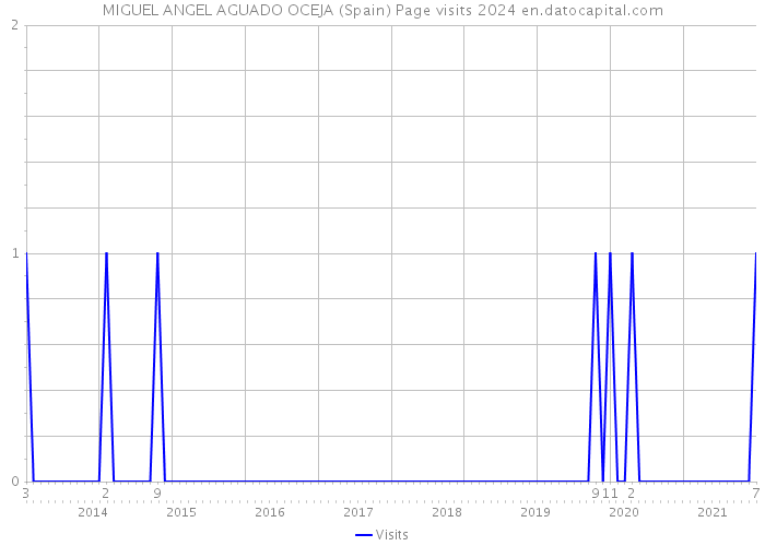 MIGUEL ANGEL AGUADO OCEJA (Spain) Page visits 2024 