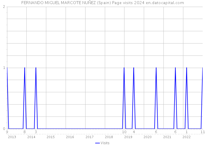 FERNANDO MIGUEL MARCOTE NUÑEZ (Spain) Page visits 2024 