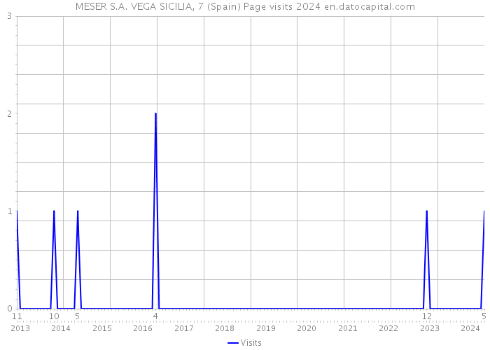 MESER S.A. VEGA SICILIA, 7 (Spain) Page visits 2024 