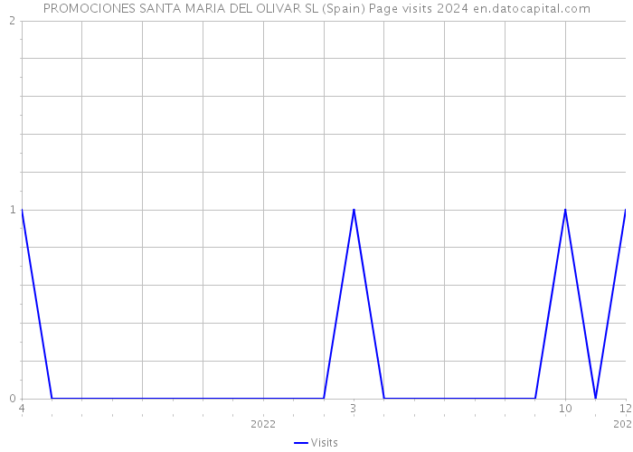 PROMOCIONES SANTA MARIA DEL OLIVAR SL (Spain) Page visits 2024 