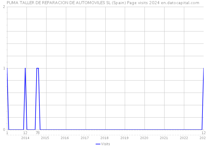 PUMA TALLER DE REPARACION DE AUTOMOVILES SL (Spain) Page visits 2024 