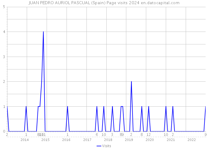 JUAN PEDRO AURIOL PASCUAL (Spain) Page visits 2024 