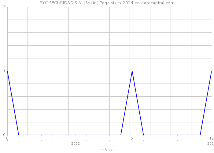 PYC SEGURIDAD S.A. (Spain) Page visits 2024 