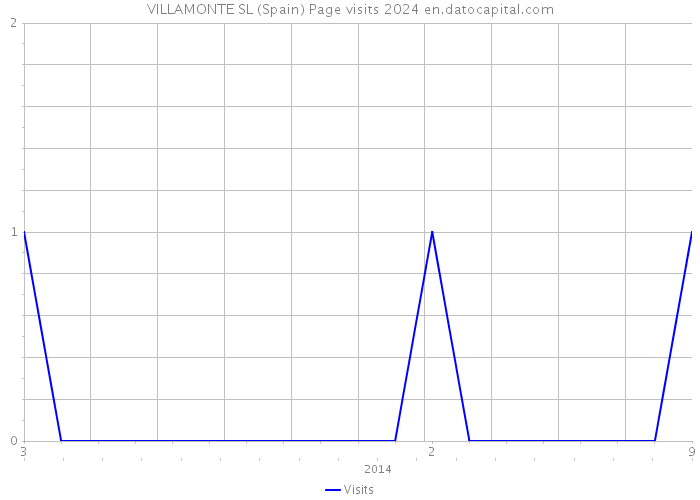 VILLAMONTE SL (Spain) Page visits 2024 