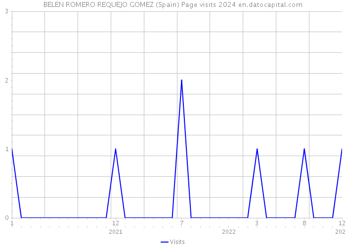 BELEN ROMERO REQUEJO GOMEZ (Spain) Page visits 2024 