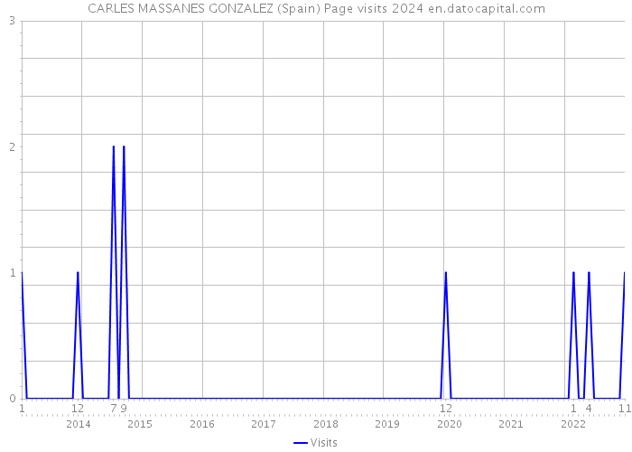 CARLES MASSANES GONZALEZ (Spain) Page visits 2024 