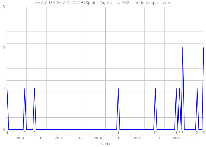 AMAIA IBARMIA SUDUPE (Spain) Page visits 2024 