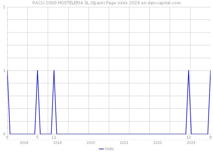 RACU 2000 HOSTELERIA SL (Spain) Page visits 2024 
