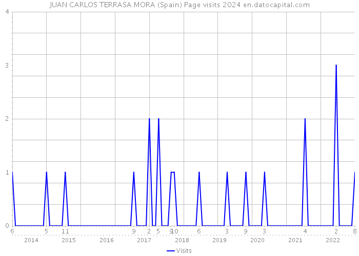 JUAN CARLOS TERRASA MORA (Spain) Page visits 2024 