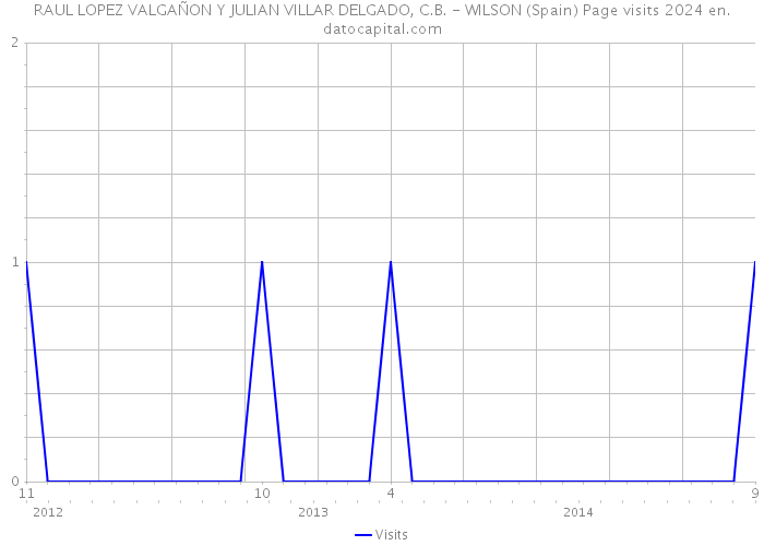 RAUL LOPEZ VALGAÑON Y JULIAN VILLAR DELGADO, C.B. - WILSON (Spain) Page visits 2024 