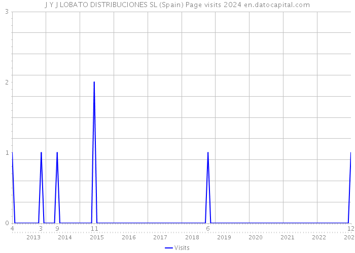 J Y J LOBATO DISTRIBUCIONES SL (Spain) Page visits 2024 