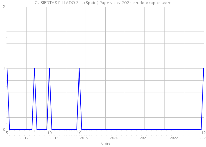 CUBIERTAS PILLADO S.L. (Spain) Page visits 2024 