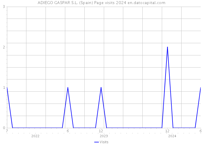 ADIEGO GASPAR S.L. (Spain) Page visits 2024 