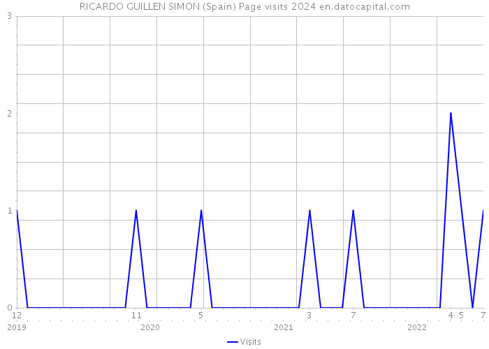 RICARDO GUILLEN SIMON (Spain) Page visits 2024 