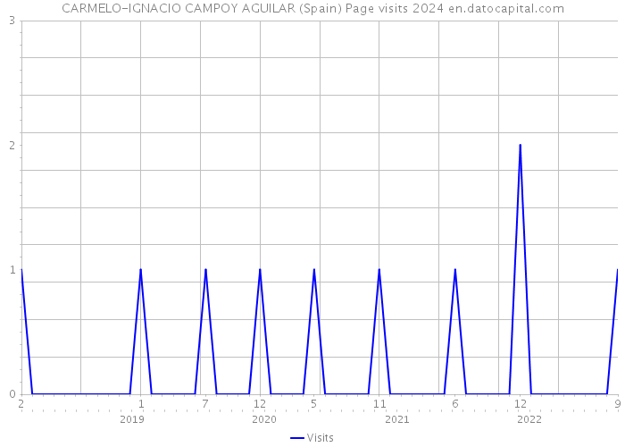 CARMELO-IGNACIO CAMPOY AGUILAR (Spain) Page visits 2024 
