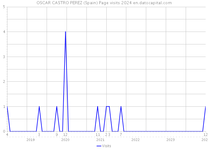 OSCAR CASTRO PEREZ (Spain) Page visits 2024 