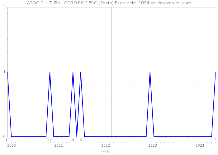 ASOC CULTURAL CORO ROCIERO (Spain) Page visits 2024 