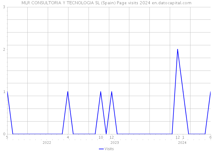 MLR CONSULTORIA Y TECNOLOGIA SL (Spain) Page visits 2024 