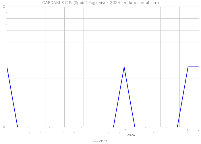 CARDANI S.C.P. (Spain) Page visits 2024 