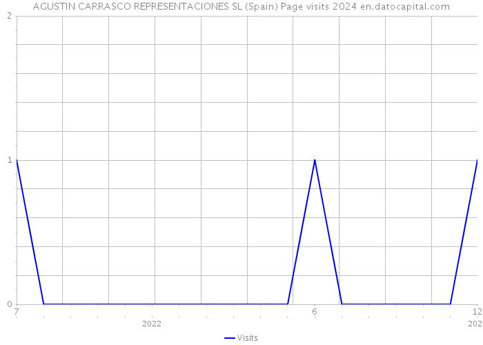 AGUSTIN CARRASCO REPRESENTACIONES SL (Spain) Page visits 2024 