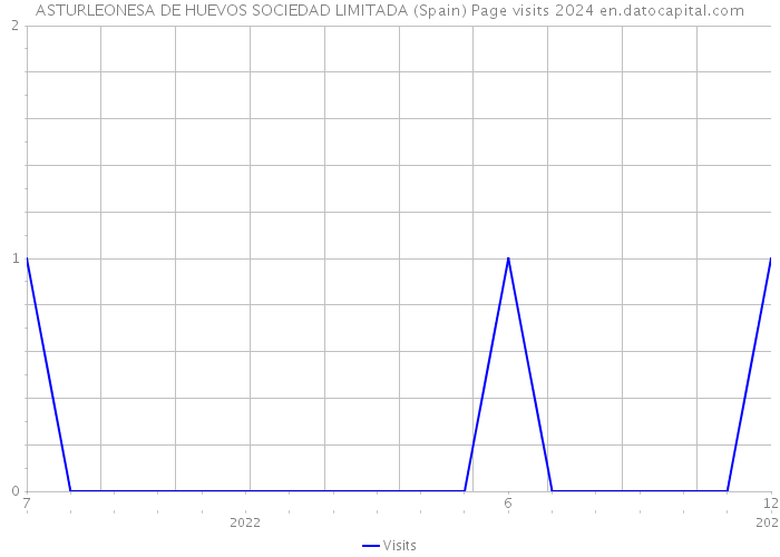 ASTURLEONESA DE HUEVOS SOCIEDAD LIMITADA (Spain) Page visits 2024 