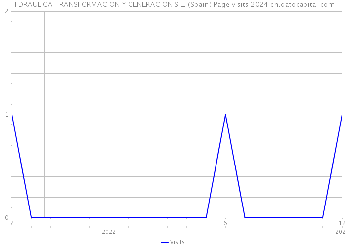 HIDRAULICA TRANSFORMACION Y GENERACION S.L. (Spain) Page visits 2024 