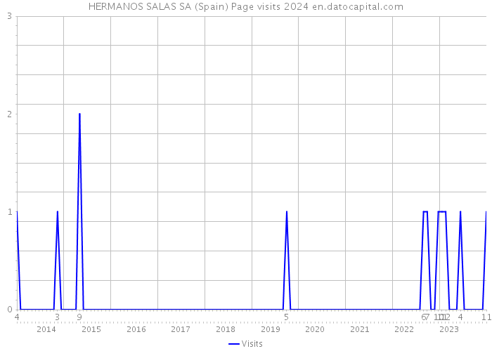 HERMANOS SALAS SA (Spain) Page visits 2024 