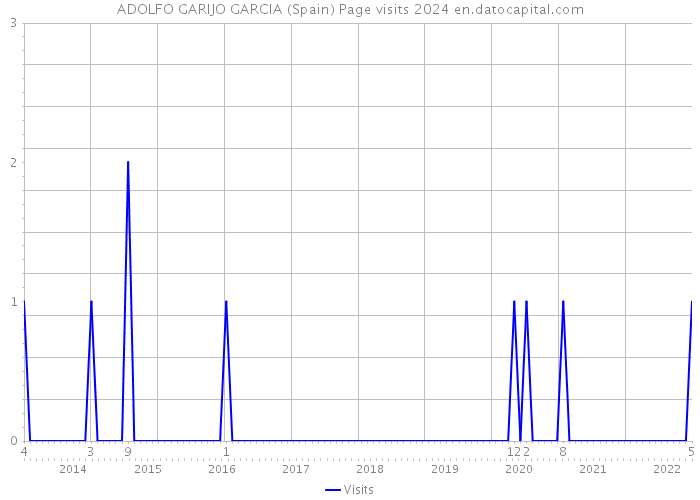 ADOLFO GARIJO GARCIA (Spain) Page visits 2024 