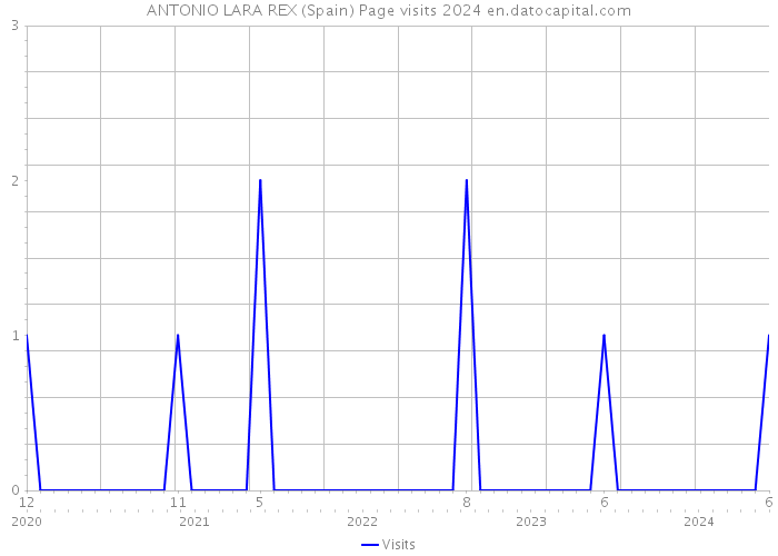 ANTONIO LARA REX (Spain) Page visits 2024 