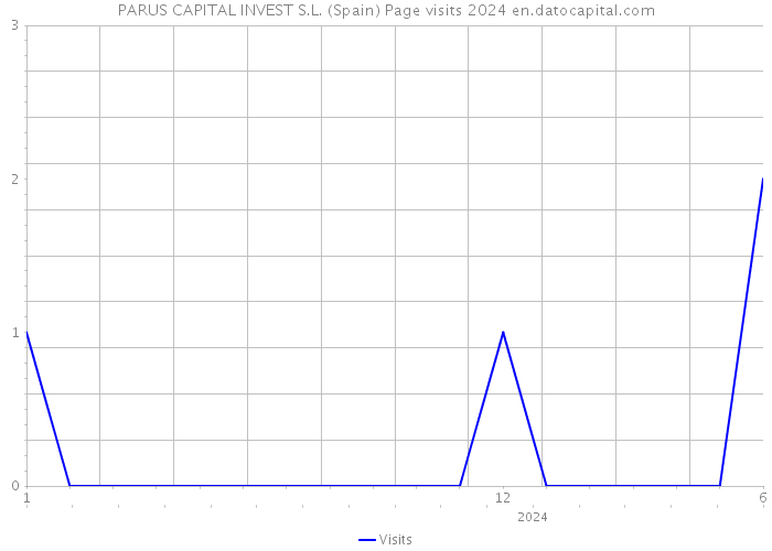 PARUS CAPITAL INVEST S.L. (Spain) Page visits 2024 