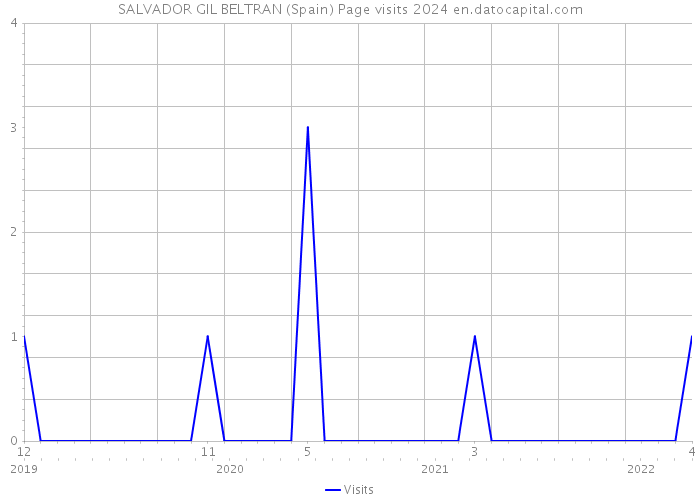 SALVADOR GIL BELTRAN (Spain) Page visits 2024 