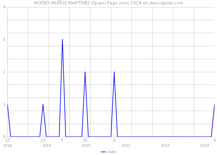 MOISES MUÑOZ MARTINEZ (Spain) Page visits 2024 