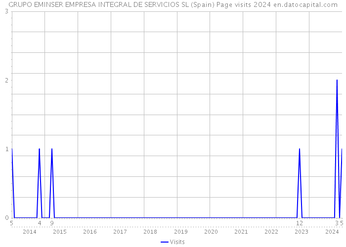 GRUPO EMINSER EMPRESA INTEGRAL DE SERVICIOS SL (Spain) Page visits 2024 