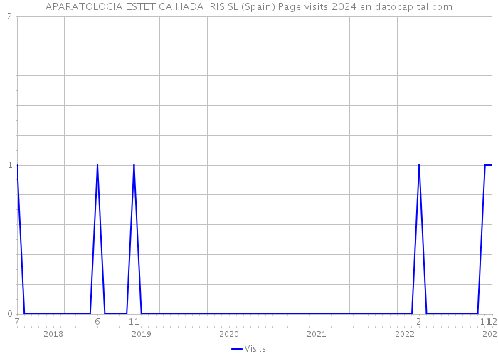 APARATOLOGIA ESTETICA HADA IRIS SL (Spain) Page visits 2024 