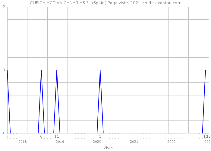 CUBICA ACTIVA CANARIAS SL (Spain) Page visits 2024 